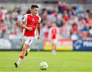 16 June 2025; Joe Redmond of St. Patrick's Athletic during the SSE Airtricity Men's Premier Division match between St Patrick's Athletic and Shelbourne at Richmond Park in Dublin. Photo by Thomas Flinkow/Sportsfile