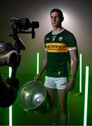 17 June 2025; Kerry's footballer Paul Geaney poses for a portrait with the Sam Maguire Cup at the national launch of the GAA Football All-Ireland Senior Championship Series in Croke Park, Dublin. Photo by Ray McManus/Sportsfile