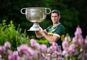 17 June 2025; Kerry footballer Paul Geaney poses for a portrait with the Sam Maguire Cup at the national launch of the GAA Football All-Ireland Senior Championship Series at the National Botanic Gardens in Dublin. Photo by Sam Barnes/Sportsfile