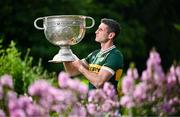 17 June 2025; Kerry footballer Paul Geaney poses for a portrait with the Sam Maguire Cup at the national launch of the GAA Football All-Ireland Senior Championship Series at the National Botanic Gardens in Dublin. Photo by Sam Barnes/Sportsfile