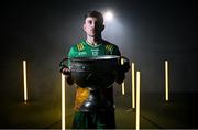 17 June 2025; Donegal's footballer Shane O’Donnell poses for a portrait with the Sam Maguire Cup at the national launch of the GAA Football All-Ireland Senior Championship Series at Croke Park, Dublin. Photo by Ray McManus/Sportsfile