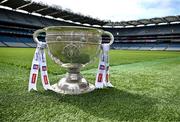 17 June 2025; The Sam Maguire Cup pictured at the national launch of the GAA Football All-Ireland Senior Championship Series at the Croke Park in Dublin. Photo by Sam Barnes/Sportsfile