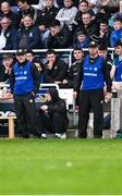 14 June 2025; Offaly joint-managers Mickey Harte, left, and Declan Kelly during the Tailteann Cup quarter-final match between Kildare and Offaly at Cedral St Conleth's Park in Newbridge, Kildare. Photo by Piaras Ó Mídheach/Sportsfile