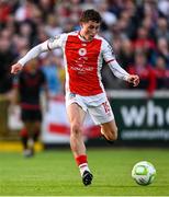 13 June 2025; Kian Leavy of St Patrick's Athletic during the SSE Airtricity Men's Premier Division match between St Patrick's Athletic and Drogheda United at Richmond Park in Dublin. Photo by Shauna Clinton/Sportsfile