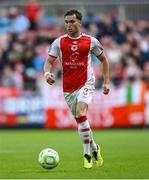 13 June 2025; Anto Breslin of St Patrick's Athletic during the SSE Airtricity Men's Premier Division match between St Patrick's Athletic and Drogheda United at Richmond Park in Dublin. Photo by Shauna Clinton/Sportsfile