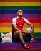 18 June 2025; Carry With Pride! Pictured is Armagh footballer Mark Shields to officially launch SuperValu’s new limited-edition Pride themed Bag for Life. Available this month in SuperValu stores across the country, the bold and bright rainbow tote is designed to be carried with pride and will be available to purchase for €3. Profits from the sale of the bags will go to Belong To – LGBTQ+ Youth Ireland, the national LGBTQ+ youth organisation. Photo by David Fitzgerald/Sportsfile