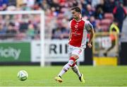 13 June 2025; Anto Breslin of St Patrick's Athletic during the SSE Airtricity Men's Premier Division match between St Patrick's Athletic and Drogheda United at Richmond Park in Dublin. Photo by Shauna Clinton/Sportsfile