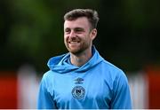 13 June 2025; Jay McClelland of St Patrick's Athletic before the SSE Airtricity Men's Premier Division match between St Patrick's Athletic and Drogheda United at Richmond Park in Dublin. Photo by Shauna Clinton/Sportsfile