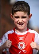 13 June 2025; St Patrick's Athletic supporter Max Foy before the SSE Airtricity Men's Premier Division match between St Patrick's Athletic and Drogheda United at Richmond Park in Dublin. Photo by Shauna Clinton/Sportsfile