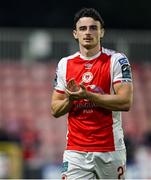 13 June 2025; Simon Power of St Patrick's Athletic after the SSE Airtricity Men's Premier Division match between St Patrick's Athletic and Drogheda United at Richmond Park in Dublin. Photo by Shauna Clinton/Sportsfile