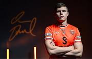 17 June 2025; Armagh footballer Oisín O'Neill poses for a portrait at the national launch of the GAA Football All-Ireland Senior Championship Series at the Croke Park in Dublin. Photo by Sam Barnes/Sportsfile
