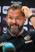 18 June 2025; British and Irish Lions head coach Andy Farrell during a British & Irish Lions media conference at the Aviva Stadium in Dublin. Photo by Brendan Moran/Sportsfile