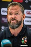 18 June 2025; British and Irish Lions head coach Andy Farrell during a British & Irish Lions media conference at the Aviva Stadium in Dublin. Photo by Brendan Moran/Sportsfile