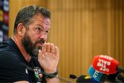 18 June 2025; British and Irish Lions head coach Andy Farrell during a British & Irish Lions media conference at the Aviva Stadium in Dublin. Photo by Brendan Moran/Sportsfile