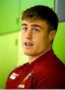 18 June 2025; Tommy Freeman during a British & Irish Lions media conference at the Aviva Stadium in Dublin. Photo by Brendan Moran/Sportsfile