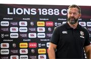 18 June 2025; British and Irish Lions head coach Andy Farrell during a British & Irish Lions media conference at the Aviva Stadium in Dublin. Photo by Brendan Moran/Sportsfile