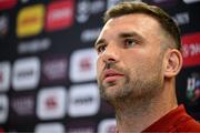 18 June 2025; Tadhg Beirne during a British & Irish Lions media conference at the Aviva Stadium in Dublin. Photo by Brendan Moran/Sportsfile