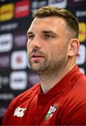 18 June 2025; Tadhg Beirne during a British & Irish Lions media conference at the Aviva Stadium in Dublin. Photo by Brendan Moran/Sportsfile