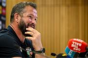 18 June 2025; British and Irish Lions head coach Andy Farrell during a British & Irish Lions media conference at the Aviva Stadium in Dublin. Photo by Brendan Moran/Sportsfile