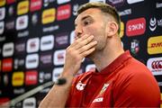 18 June 2025; Tadhg Beirne during a British & Irish Lions media conference at the Aviva Stadium in Dublin. Photo by Brendan Moran/Sportsfile