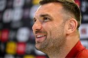 18 June 2025; Tadhg Beirne during a British & Irish Lions media conference at the Aviva Stadium in Dublin. Photo by Brendan Moran/Sportsfile