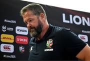 18 June 2025; British and Irish Lions head coach Andy Farrell during a British & Irish Lions media conference at the Aviva Stadium in Dublin. Photo by Brendan Moran/Sportsfile