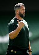 19 June 2025; Head coach Andy Farrell during a British & Irish Lions captain's run at the Aviva Stadium in Dublin. Photo by Seb Daly/Sportsfile