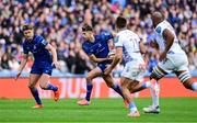 14 June 2025; Ross Byrne of Leinster during the United Rugby Championship Grand Final match between Leinster and Vodacom Bulls at Croke Park in Dublin. Photo by Brendan Moran/Sportsfile