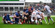 14 June 2025; Josh van der Flier of Leinster, centre - red scrum cap, peels away from the maul on the way to scoring his side's third try during the United Rugby Championship Grand Final match between Leinster and Vodacom Bulls at Croke Park in Dublin. Photo by Brendan Moran/Sportsfile