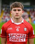 15 June 2025; Cork captain Bobby Carroll poses for a portrait before the Electric Ireland GAA Hurling All-Ireland Minor Championship semi-final match between Cork and Clare at FBD Semple Stadium in Thurles, Tipperary. Photo by Brendan Moran/Sportsfile