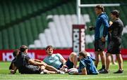 19 June 2025; Argentina players during an Argentina Rugby kicking session at the Aviva Stadium in Dublin. Photo by Seb Daly/Sportsfile