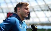 19 June 2025; Joaquín Moro during an Argentina Rugby kicking session at the Aviva Stadium in Dublin. Photo by Seb Daly/Sportsfile