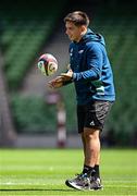 19 June 2025; Justo Piccardo during an Argentina Rugby kicking session at the Aviva Stadium in Dublin. Photo by Seb Daly/Sportsfile