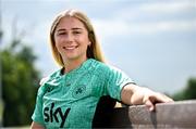 20 June 2025; Ellen Molloy poses for a portrait during a Republic of Ireland women's media day at FAI Headquarters in Abbotstown, Dublin. Photo by Sam Barnes/Sportsfile