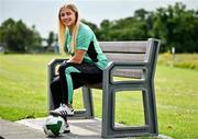 20 June 2025; Ellen Molloy poses for a portrait during a Republic of Ireland women's media day at FAI Headquarters in Abbotstown, Dublin. Photo by Sam Barnes/Sportsfile