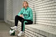 20 June 2025; Hayley Nolan poses for a portrait during a Republic of Ireland women's media day at FAI Headquarters in Abbotstown, Dublin. Photo by Sam Barnes/Sportsfile