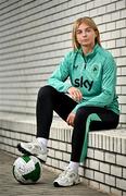 20 June 2025; Hayley Nolan poses for a portrait during a Republic of Ireland women's media day at FAI Headquarters in Abbotstown, Dublin. Photo by Sam Barnes/Sportsfile