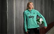 20 June 2025; Hayley Nolan poses for a portrait during a Republic of Ireland women's media day at FAI Headquarters in Abbotstown, Dublin. Photo by Sam Barnes/Sportsfile