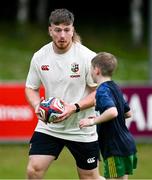 20 June 2025; Joe McCarthy during a British & Irish Lions community engagement event at UCD Bowl in Dublin. Photo by Brendan Moran/Sportsfile