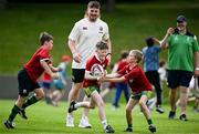 20 June 2025; Joe McCarthy during a British & Irish Lions community engagement event at UCD Bowl in Dublin. Photo by Brendan Moran/Sportsfile