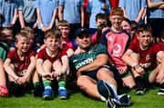 20 June 2025; James Lowe of British & Irish Lions during a British & Irish Lions community engagement event with pupils from Moorefields Primary school in Antrim, St Colombia's National School in Dublin, Clerigan National School in Tipperary and St Brendan's National School in Galway at UCD Bowl in Dublin. Photo by Brendan Moran/Sportsfile