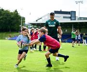 20 June 2025; James Lowe during a British & Irish Lions community engagement event at UCD Bowl in Dublin. Photo by Brendan Moran/Sportsfile