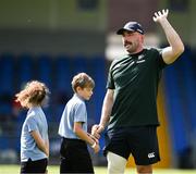 20 June 2025; Jack Conan during a British & Irish Lions community engagement event with pupils from Moorefields Primary school in Antrim, St Colombia's National School in Dublin, Clerigan National School in Tipperary and St Brendan's National School in Galway at UCD Bowl in Dublin. Photo by Brendan Moran/Sportsfile