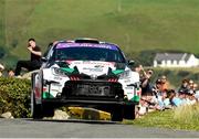 20 June 2025; William Creighton and Liam Regan compete in their Toyota Yaris during day one of the Wilton Recycling Donegal International Rally at Letterkenny in Donegal. Photo by Philip Fitzpatrick/Sportsfile