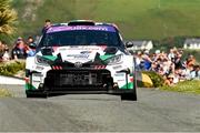 20 June 2025; William Creighton and Liam Regan compete in their Toyota Yaris during day one of the Wilton Recycling Donegal International Rally at Letterkenny in Donegal. Photo by Philip Fitzpatrick/Sportsfile