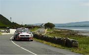 20 June 2025; David Kelly and Arthur Kierans compete in their VW Polo during day one of the Wilton Recycling Donegal International Rally at Letterkenny in Donegal. Photo by Philip Fitzpatrick/Sportsfile