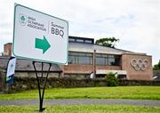 20 June 2025; Signage and branding before the Irish Olympians’ Association summer barbecue at Olympic House on the Sport Ireland Campus in Dublin. Photo by Sam Barnes/Sportsfile