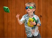 20 June 2025; Ruairi Dumas, aged 4, pictured during the Irish Olympians’ Association summer barbecue at Olympic House on the Sport Ireland Campus in Dublin. Photo by Sam Barnes/Sportsfile