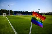 20 June 2025; A corner flag is seen pitchside before the SSE Airtricity Men's Premier Division match between Waterford and Bohemians at the Regional Sports Centre in Waterford. Photo by Ben McShane/Sportsfile