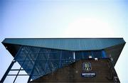 20 June 2025; A view of the main stand before the SSE Airtricity Men's Premier Division match between Waterford and Bohemians at the Regional Sports Centre in Waterford. Photo by Ben McShane/Sportsfile